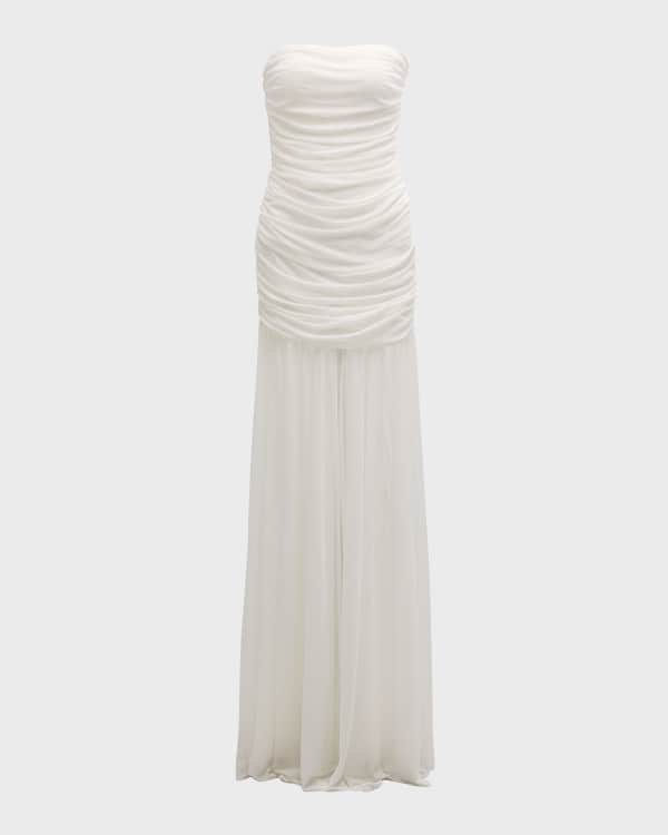 Likely Palmer Strapless Gown w High Slit Neiman Marcus