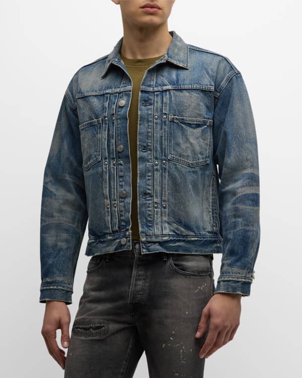 Mockneck sale trucker jacket