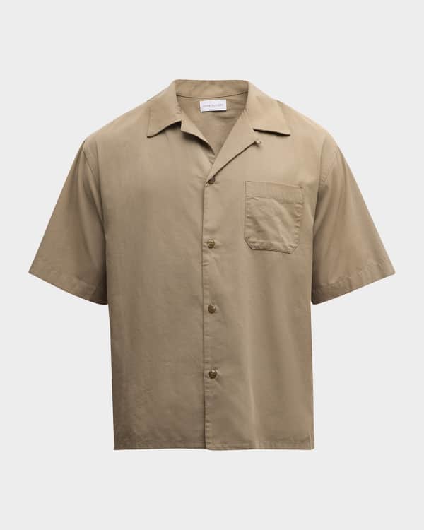 Mens pullover short sleeve dress shirts discount