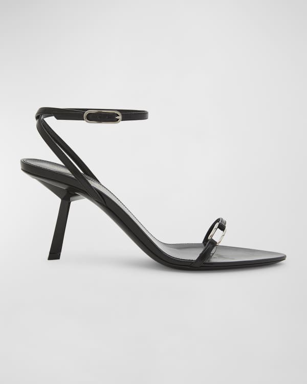 tom ford mirror t-strap padlock 105 sandal silver heels main image 1