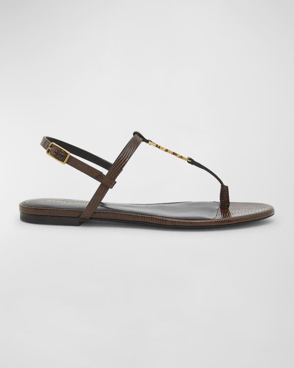 Burberry Lucy Printed T Strap Sandals Neiman Marcus