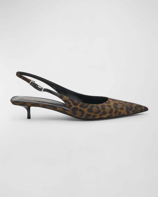 Saint Laurent Iris Patent Sandal with Feathers Neiman Marcus