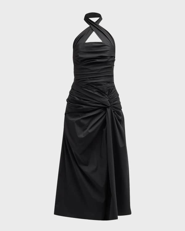 Halter neck tuxedo dress hot sale