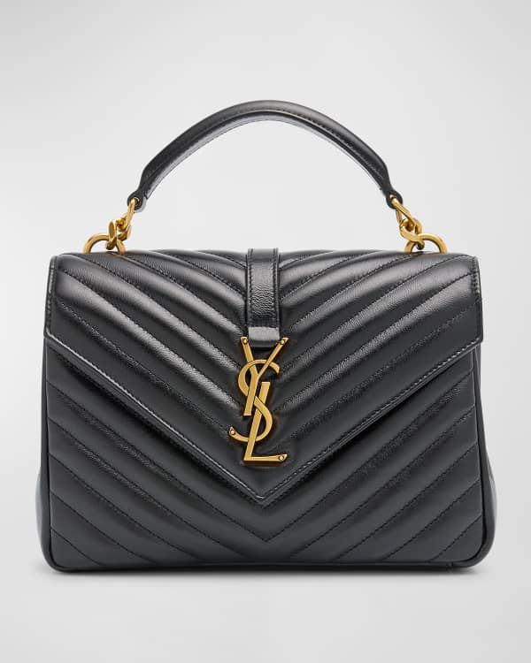 Saint Laurent Cassandre Mini Monogram YSL Grain de Poudre Top-Handle ...