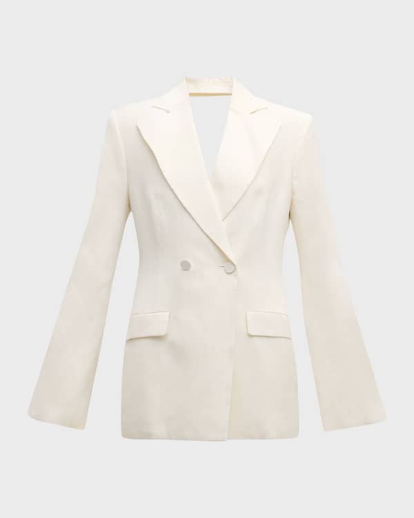 Vince single-breasted blazer - White