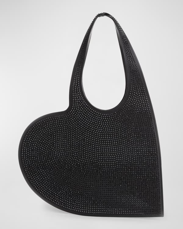 Coperni Crystal-Embellished Mini Heart Tote Bag | Neiman Marcus