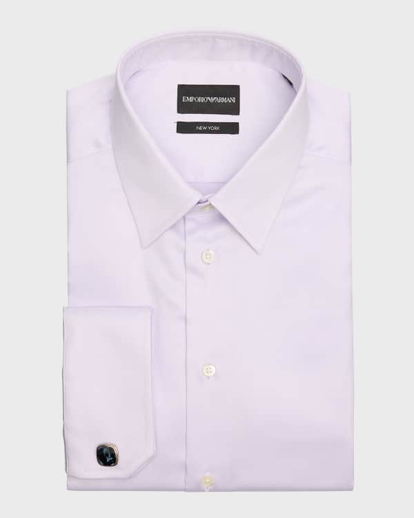 Armani white dress shirt top
