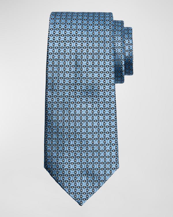 Stefano Ricci Men's Geometric-Print Silk Tie | Neiman Marcus