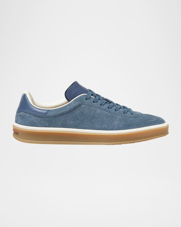 Loro Piana Men's Trail Walk Techno Tasmanian Low-Top Sneakers