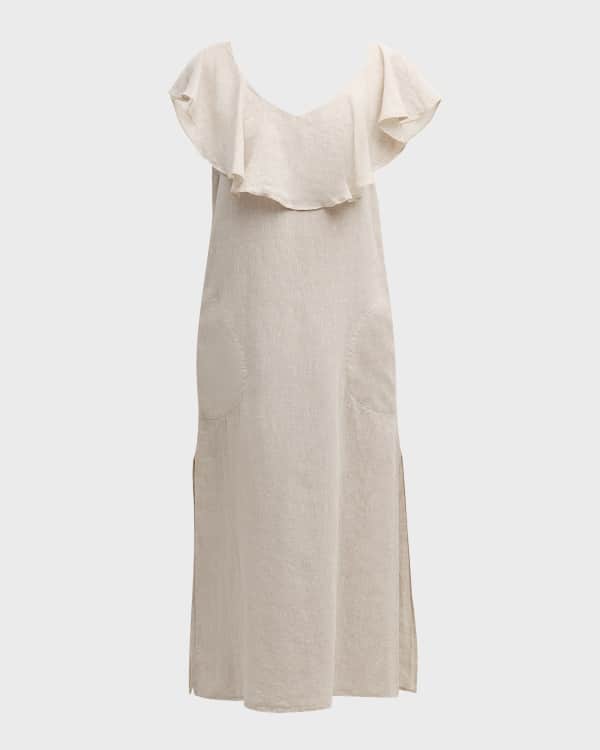 Shoshanna Olevia Button Front Sleeveless Denim Dress Neiman Marcus