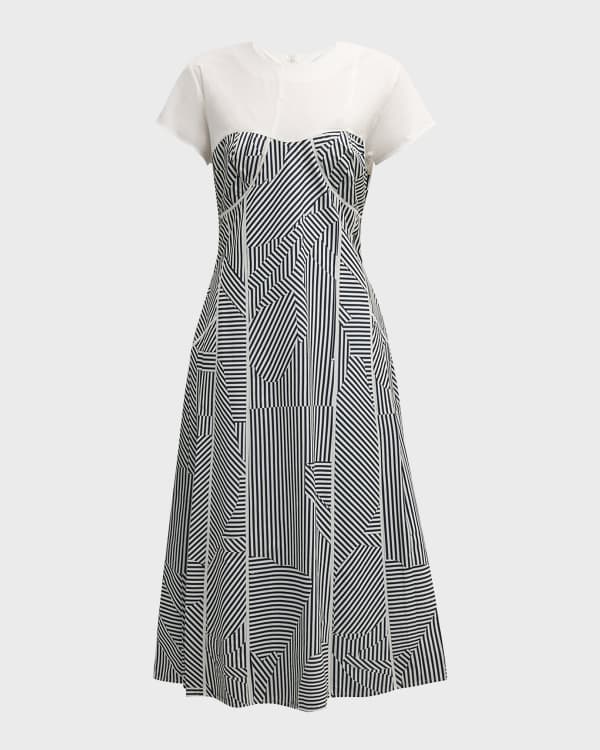 The Sorrento Structured Elegance Midi Dress