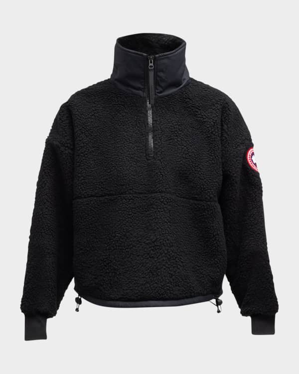 Canada Goose Simcoe Oversized Fleece Hoodie, Black