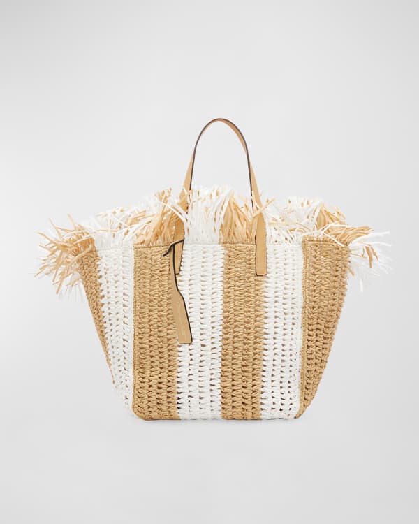 Oscar de la renta straw bag deals