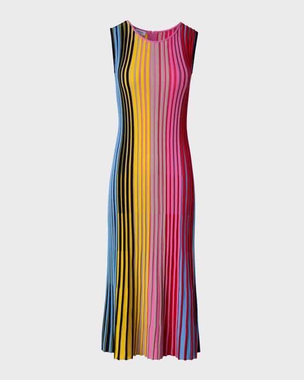 Marni Check Jacquard Knit Mini Dress | Neiman Marcus