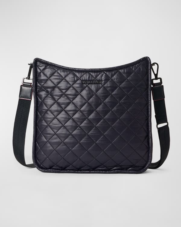 Millie Visetos Logo Leather Crossbody Bag