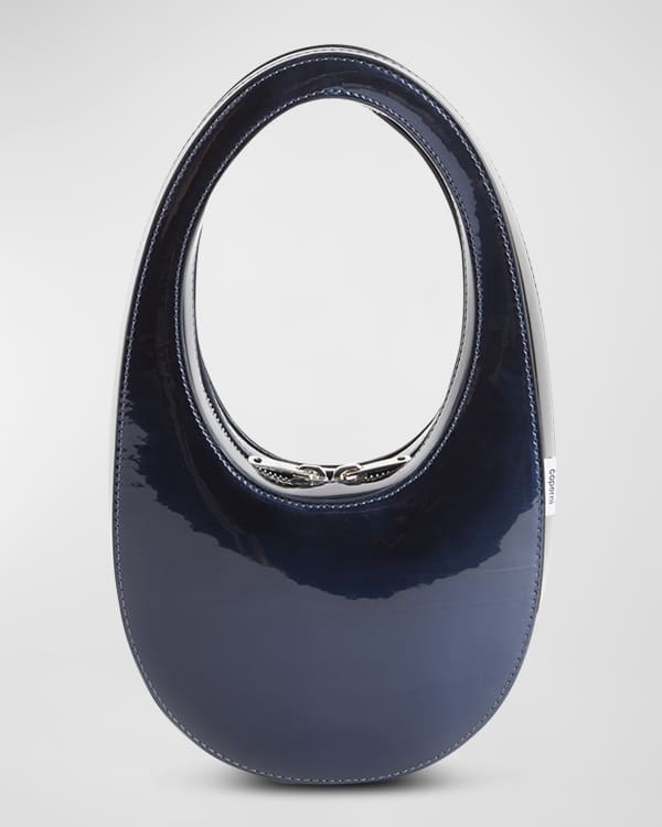 Coperni Ring Swipe Patent Top-Handle Bag | Neiman Marcus