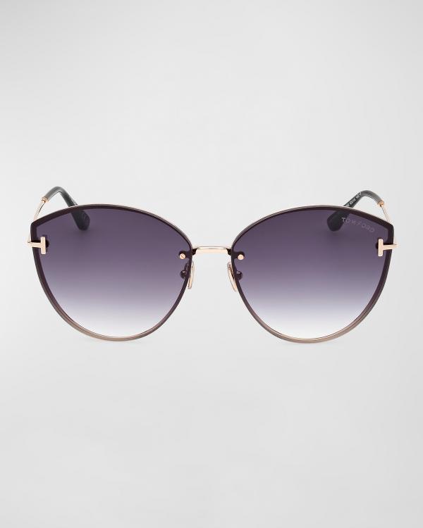 TOM FORD Poppy Acetate Cat-Eye Sunglasses | Neiman Marcus display picture 1