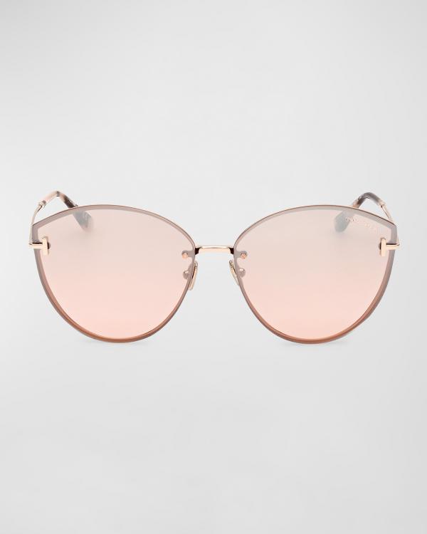 Tom Ford £320 Black Wyatt Cats Eye Sunglasses