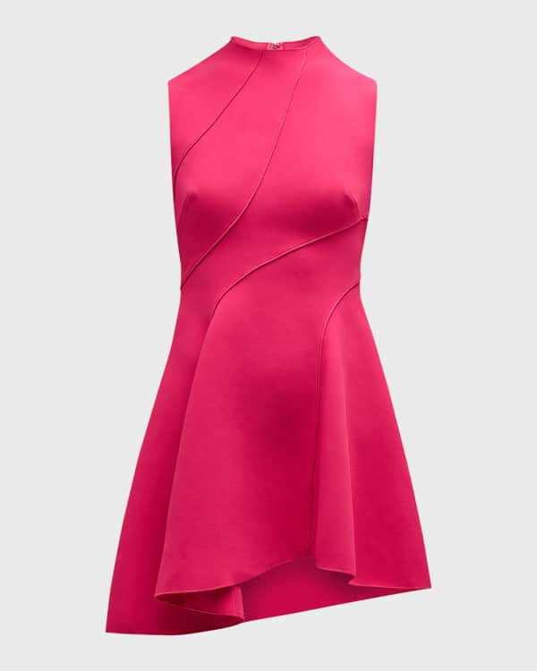 Jonathan simkhai crepe combo mini ruffle dress discount