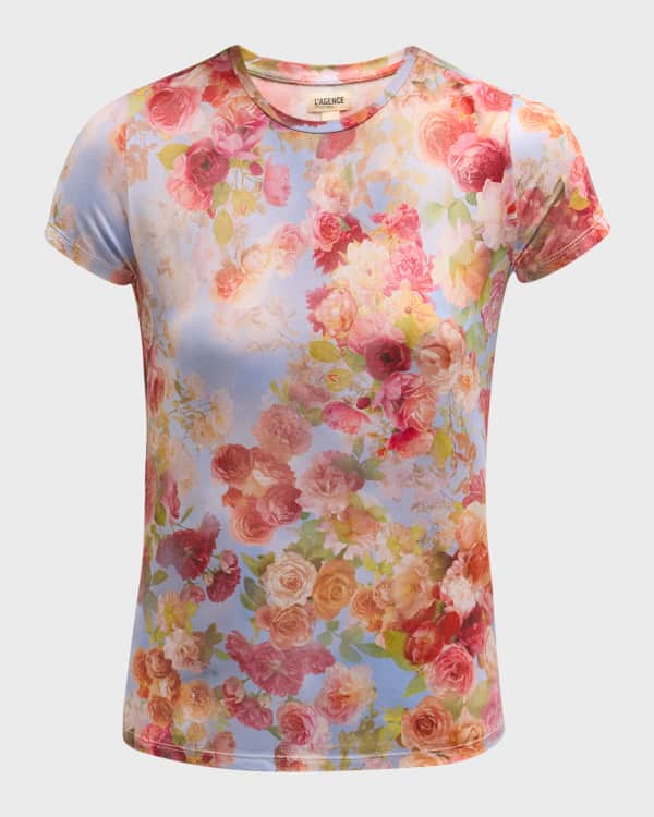 RESSI SHORT SLEEVE MULTI BUTTERFLY TEE