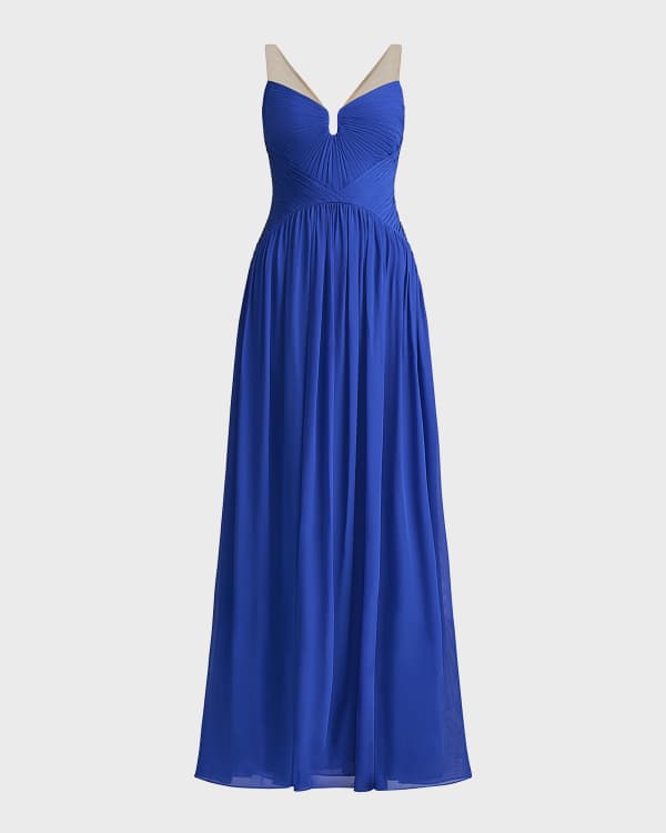 Neiman marcus royal blue outlet dress