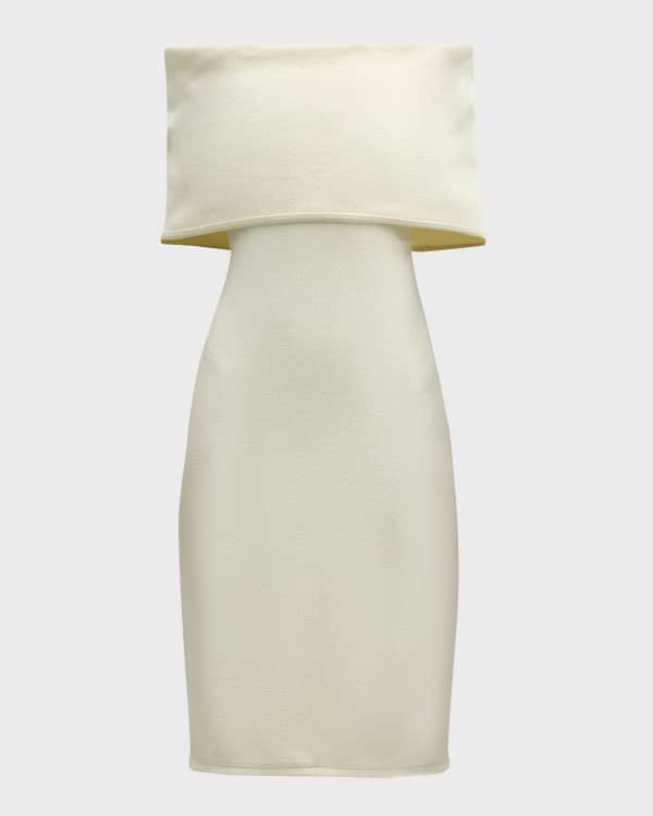 Bottega Veneta One-Shoulder Asymmetric Midi Dress with Gold Bottega Veneta One-Shoulder Asymmetric Midi Dress with Gold