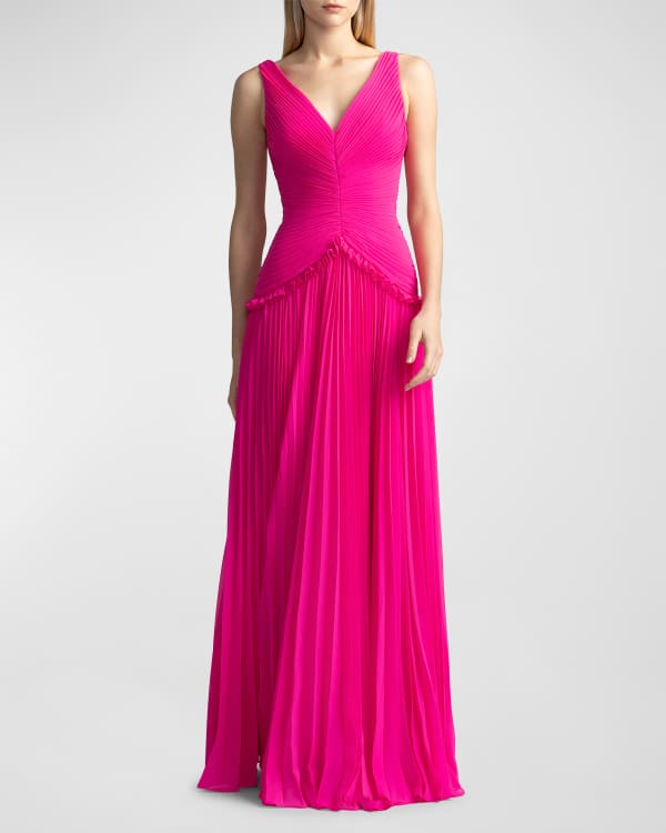 One33 Social Sleeveless Burnout Empire Gown | Neiman Marcus