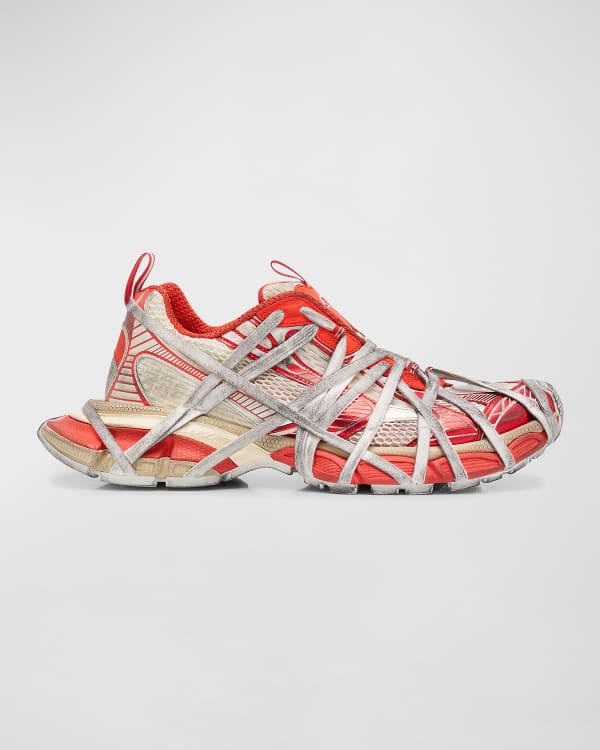 BALENCIAGA Men's Multicolor Mesh Runner Sneakers 靴 ロゴ Balenciaga Men's Multicolor Mesh Runner Sneakers | Neiman Marcus