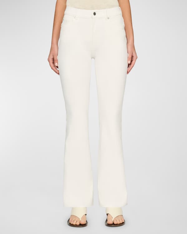 Emporio Armani High-Rise Cropped Flare Jeans | Neiman Marcus
