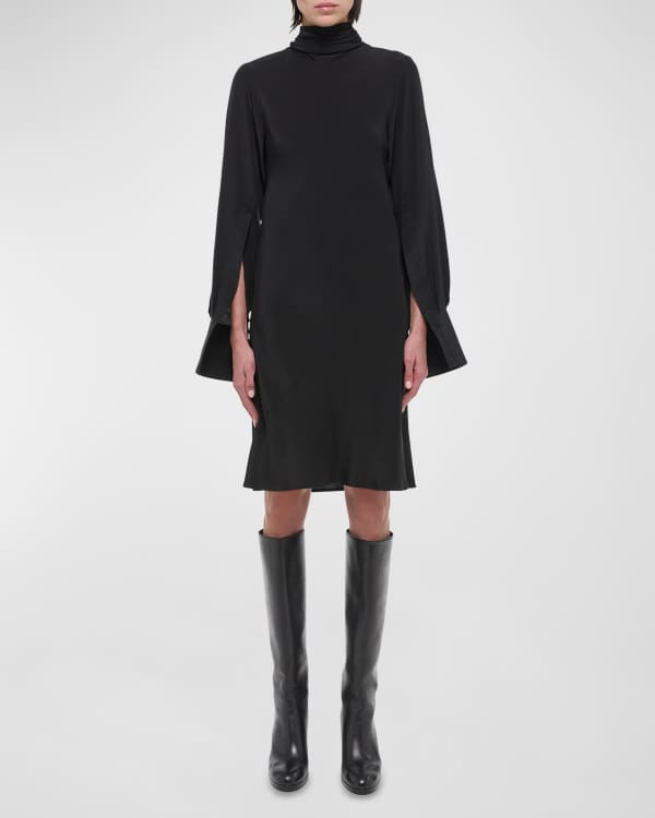 Iro Merera Floral Ruched Long-Sleeve Mini Dress | Neiman Marcus