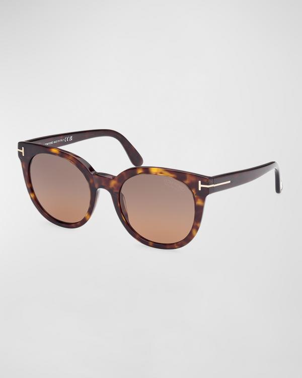 Tom Ford Leon Tortoise Square Sunglasses TOM FORD Tortoise Square Acetate Sunglasses | Neiman Marcus main image 4