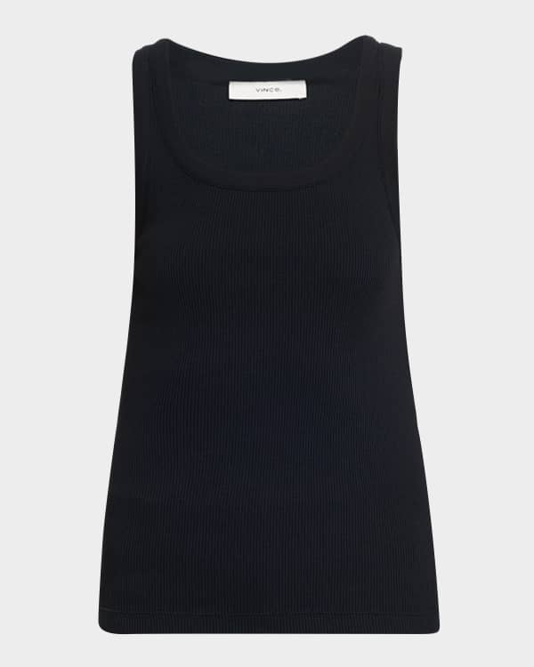 Crewneck Tank Top in silk