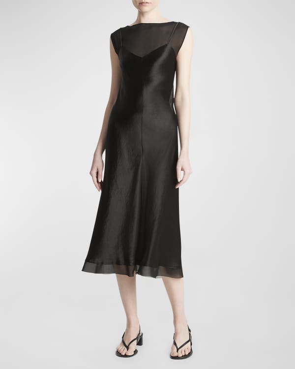Layered Chiffon Midi Dress | Elegant Tiered Design