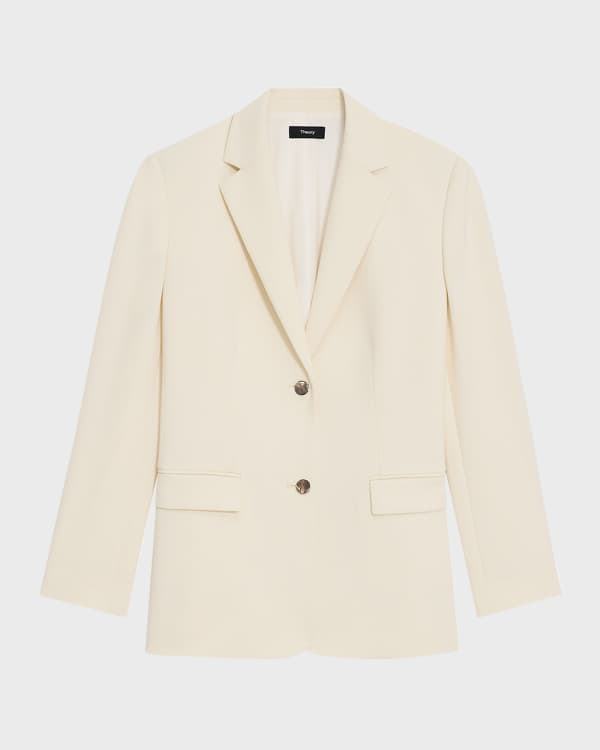 Classic crepe staple blazer discount