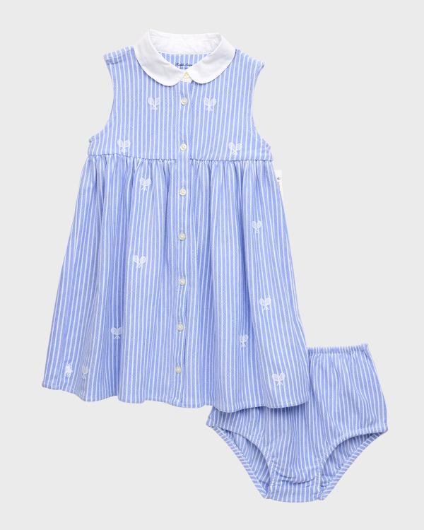 Robe Avec Bloomers Brodés Florence Eiseman - Blanc - Taille 6 Mois - Neuf Sans étiquettes