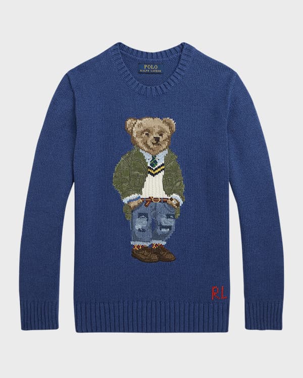 Polo bear plaid down jacket cheap