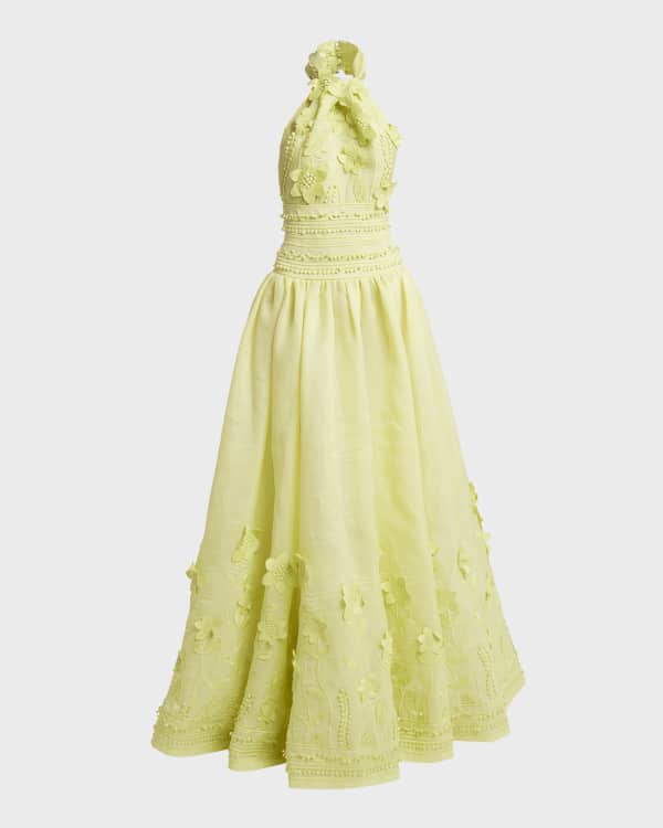 Neiman marcus store gold dress
