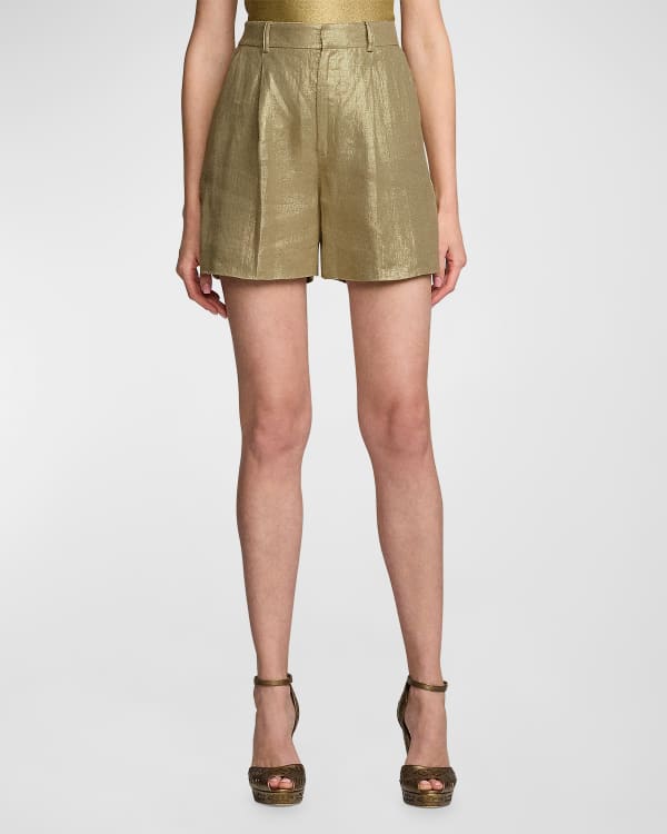 Solaire Linen Shorts W/ Drawstring