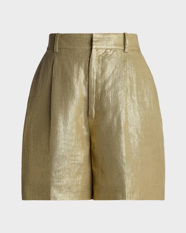 Solaire Linen Shorts W/ Drawstring