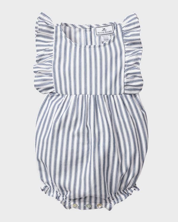 Burberry Girl's Odessa Check-Print Bubble Romper, Size