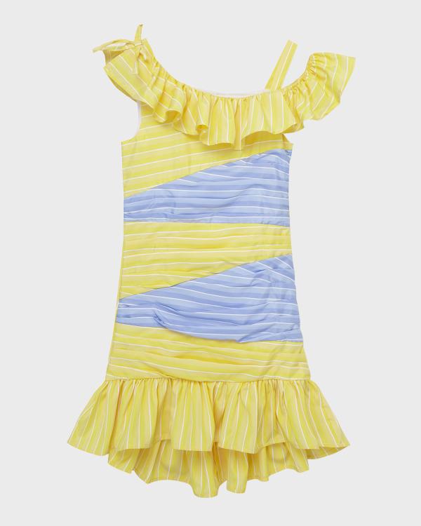 Robe Fille Jusbe Taille 6 - Couleur Orange/rouge, Occasion Très Bon état