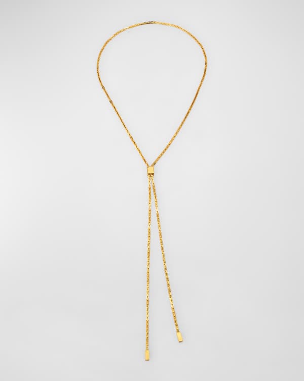 thumbnail image 2 of GIGB PBDK Chunky Gold Long Knot Necklace, Dainty Trendy Geometric Punk Hip Hop Party Lariat Y Necklace, Unique Snake Bone Chain Charm Jewelry Gift For Women (G1 2 of 9