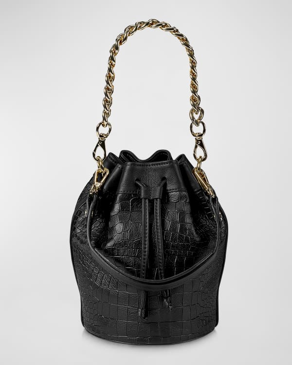 Mansur gavriel croc bucket bag shop
