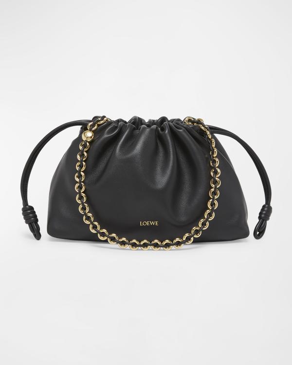 Loewe x Paula's Ibiza Ola Small Shoulder Bag in Raffia and Leather