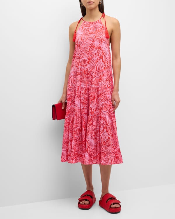 Cinq a Sept Carolee Twisted V Neck Maxi Dress Neiman Marcus