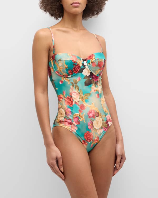L'Agence Remi Paisley One-Piece Swimsuit | Neiman Marcus