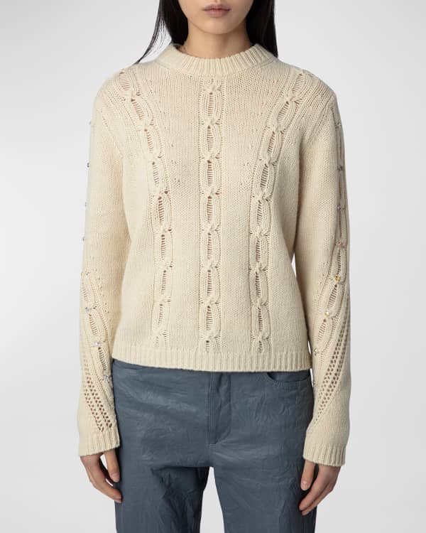 Zadig & Voltaire Markus Stars Destroyed Sweater | Neiman Marcus