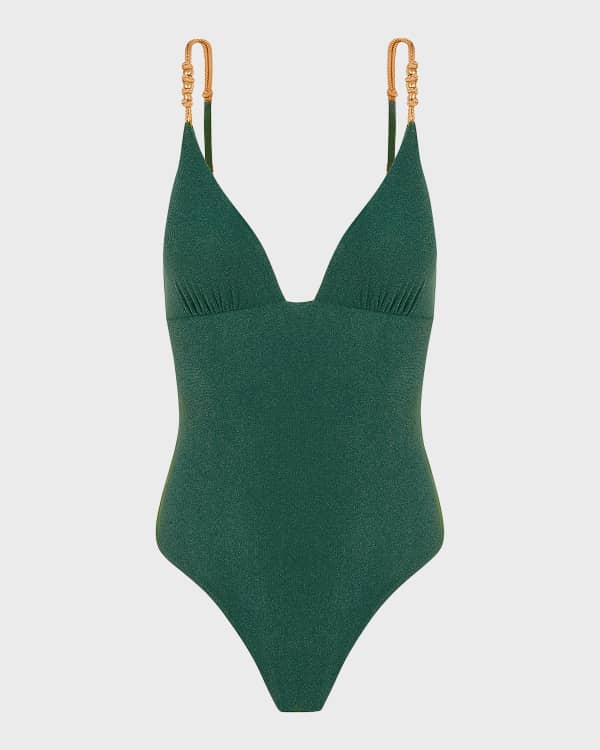 Tory Burch【関税送料込&SALE】Jessa v-neck one piece swimsuit TORY BURCH Jessa V-neck One Piece Swimsuit Tory Burch