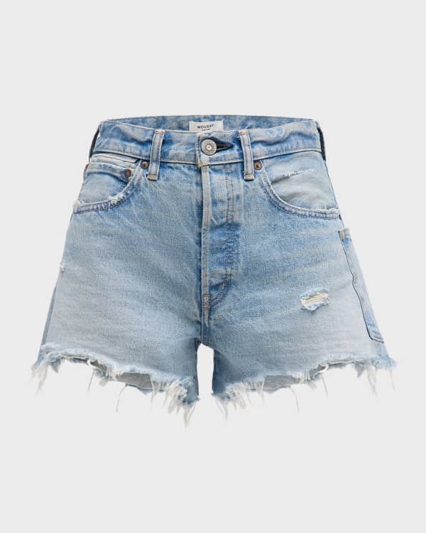 Marlowe Smocked Denim Shorts main image 1