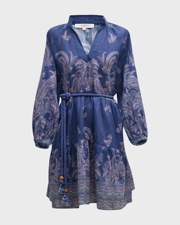 Elliatt Fascinate V Neck Cape Sleeve Embroidered Mini Dress w